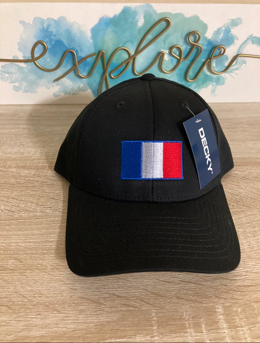 France Flag Embroidery Hat