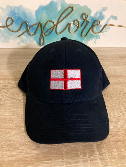 England Flag Embroidery Hat